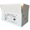 Caisse américaine blanche double cannelure impression 1 couleur