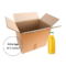 Caisse kraft 6 bouteilles 1L fraicheur impression 1 couleur